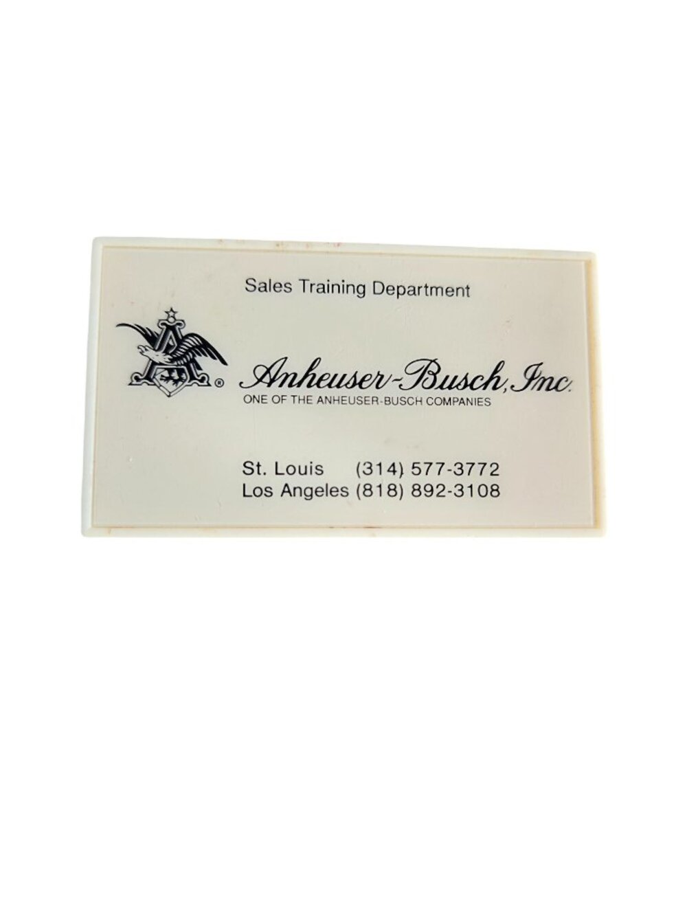 Anheuser Busch Beer Barlow Advertising Promotional Tape Measure Vintage
